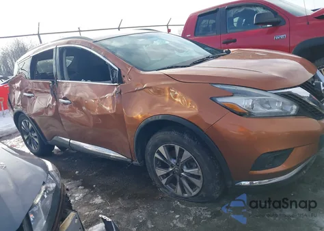 2015 Nissan Murano Sv из США, поврежденный, VIN 5N1AZ2MH9FN235476
